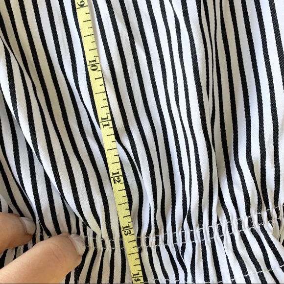 New Look Off the Shoulder striped crop top sz 8 - Picture 5 of 6